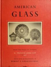 book cover of American glass, from the pages of Antiques by Marvin D Schwartz