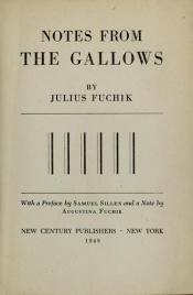 book cover of Report From the Gallows by Julius Fucik