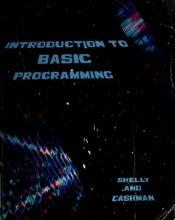 book cover of Introduction to Basic Programming by Gary B. Shelly