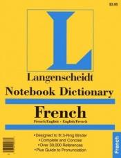 book cover of Notebook Dictionary French (French Edition) by Langenscheidt Publishers