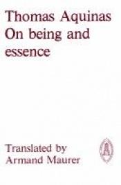 book cover of On being and essence by Tuomas Akvinolainen