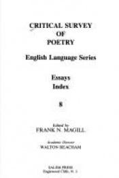 book cover of Critical Survey of Poetry: English Language. Volume 4 by Frank N. Magill