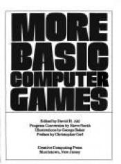 book cover of More Basic Computer Games by David H. Ahl