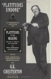 book cover of Platitudes Undone by G. K. Chesterton