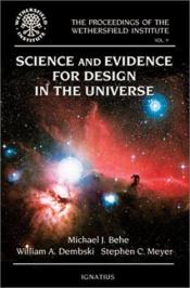 book cover of Science and evidence for design in the universe : papers presented at a conference sponsored by the Wethersfield Institu by Michael Behe