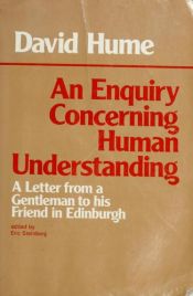 book cover of An Enquiry Concerning Human Understanding by David Hume