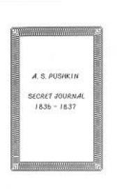 book cover of Secret Journal 1836-1837 by Alexander Pushkin
