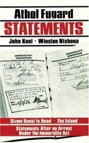 book cover of Statements by Athol Fugard