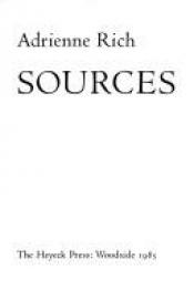 book cover of Sources by Adrienne Rich