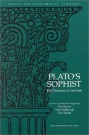 book cover of Plato's Sophist: The Professor of Wisdom by Platone
