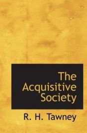 book cover of The Acquisitive Society by R. H. Tawney