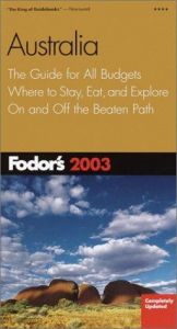 book cover of Fodor's Australia 2003 by Fodor's