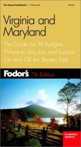 book cover of Virginia & Maryland by Fodor's