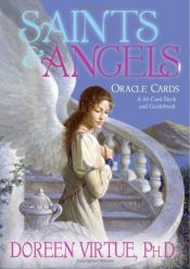 book cover of Saints & Angels Oracle Cards (deck) by Doreen Virtue