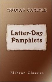 book cover of Latter-Day Pamphlets by トーマス・カーライル