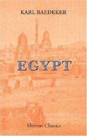 book cover of Egypt and the Sudan by Karl Baedeker