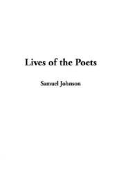 book cover of Lives of the Poets by Samuel Johnson