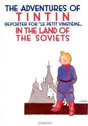 book cover of Tintin in the Land of the Soviets by Herge