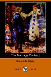 book cover of The Marriage Contract by Honoré de Balzac