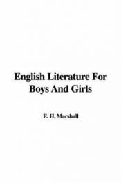 book cover of English Literature for Boys and Girls by H.E. Marshall