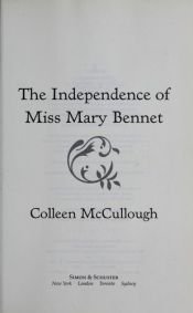 book cover of L' indipendenza della signorina Bennet by Colleen McCullough