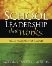 book cover of School Leadership That Works : From Research to Results by Robert J. Marzano