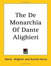 book cover of De Monarchia by Dante Aligjēri
