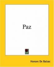 book cover of Paz by Honoré de Balzac