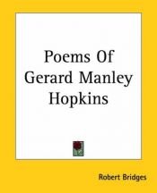 book cover of Poems Of Gerard Manley Hopkins by Robert Bridges