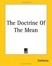 book cover of The Doctrine Of The Mean by Konfucije