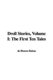 book cover of Droll Stories Volume I by ออนอเร เดอ บาลซัก