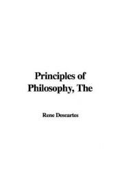book cover of Les principes de la Philosophie by René Descartes