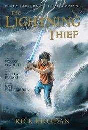 book cover of Percy Jackson and the Olympians: The Lightning Thief: The Graphic Novel by ริก ไรออร์แดน