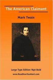 book cover of The American Claimant by Mark Twain
