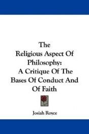 book cover of Religious Aspect of Philosophy by Josiah Royce