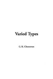 book cover of Varied Types by G. K. Chesterton