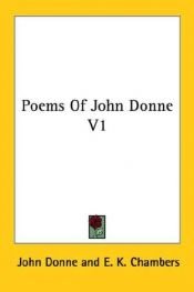 book cover of Poems of John Donne V1 by 约翰·多恩