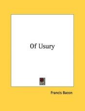 book cover of Of Usury by فرانسيس بيكون
