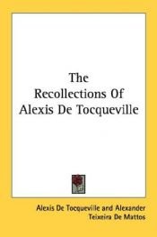 book cover of Souvenirs by Alexis de Tocqueville