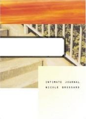 book cover of Intimate Journal by Nicole Brossard