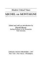 book cover of Michel de Montaigne by Harold Bloom