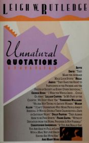 book cover of Unnatural Quotations by Leigh W. Rutledge