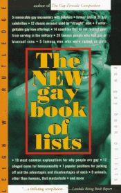 book cover of The new gay book of lists by Leigh W. Rutledge