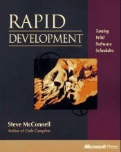 book cover of Rapid development by Стів Макконел