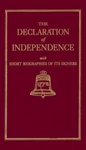 book cover of The Declaration of Independence With Short Biographies of Its Signers (Little Books of Wisdom) by Thomas Jefferson