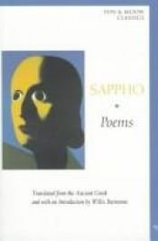 book cover of Poems Of Sappho (Sun and Moon Classics) by Willis Barnstone