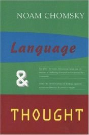 book cover of Language and Thought (Anshen Transdisciplinary Lectureships in Art, Science, and t) by Noam Avram Chomsky