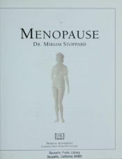 book cover of Menopause by Міріам Стоппард