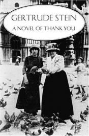book cover of A Novel of Thank You by Gertrude Stein