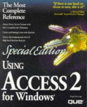 book cover of Using Access 2 for Windows (Using ... (Que)) by Roger Jennings